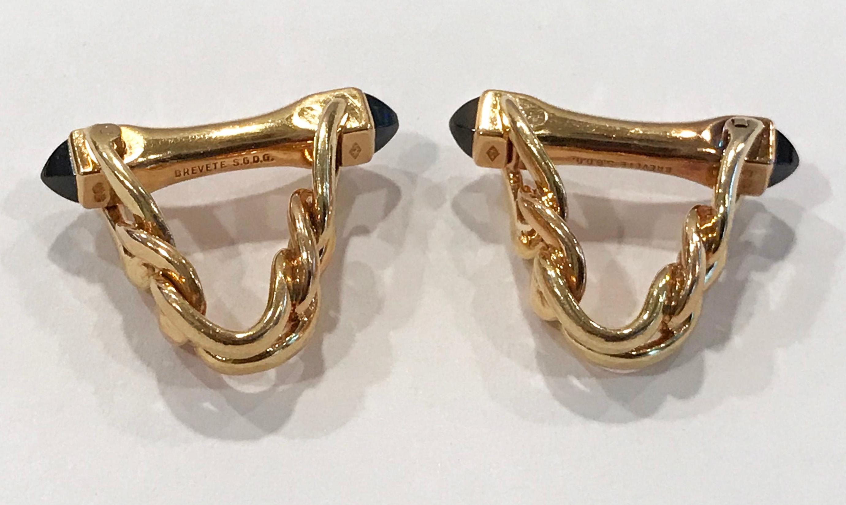 Women's or Men's French 1970s 18 Karat Cufflinks