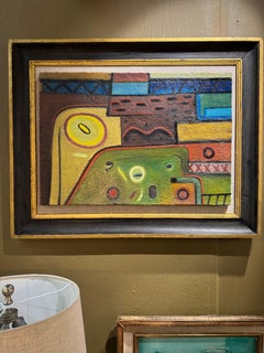 Französisch 1970's abstrakt signiert Destea