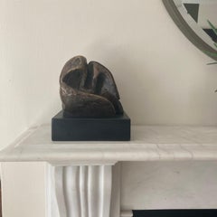 French, 1970's, Bronze Patinated Abstract Sculpture
