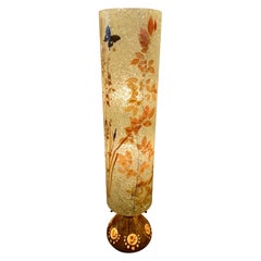 Lampada da terra francese degli anni '70 in ceramica e resina