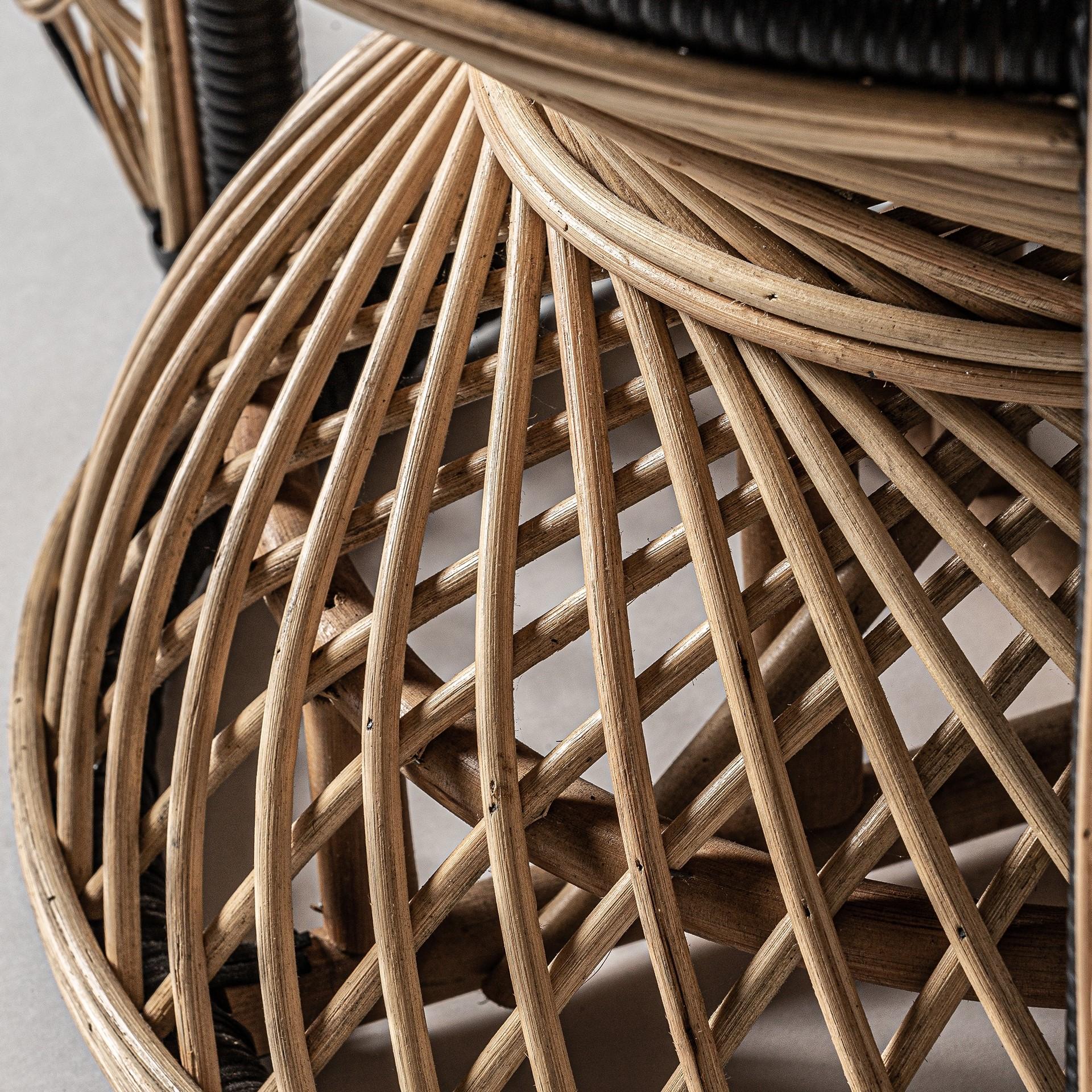 Französischer Emmanuelle-Sessel aus Rattan und Korbweide im Design-Stil der 1970er Jahre im Zustand „Neu“ im Angebot in Tourcoing, FR