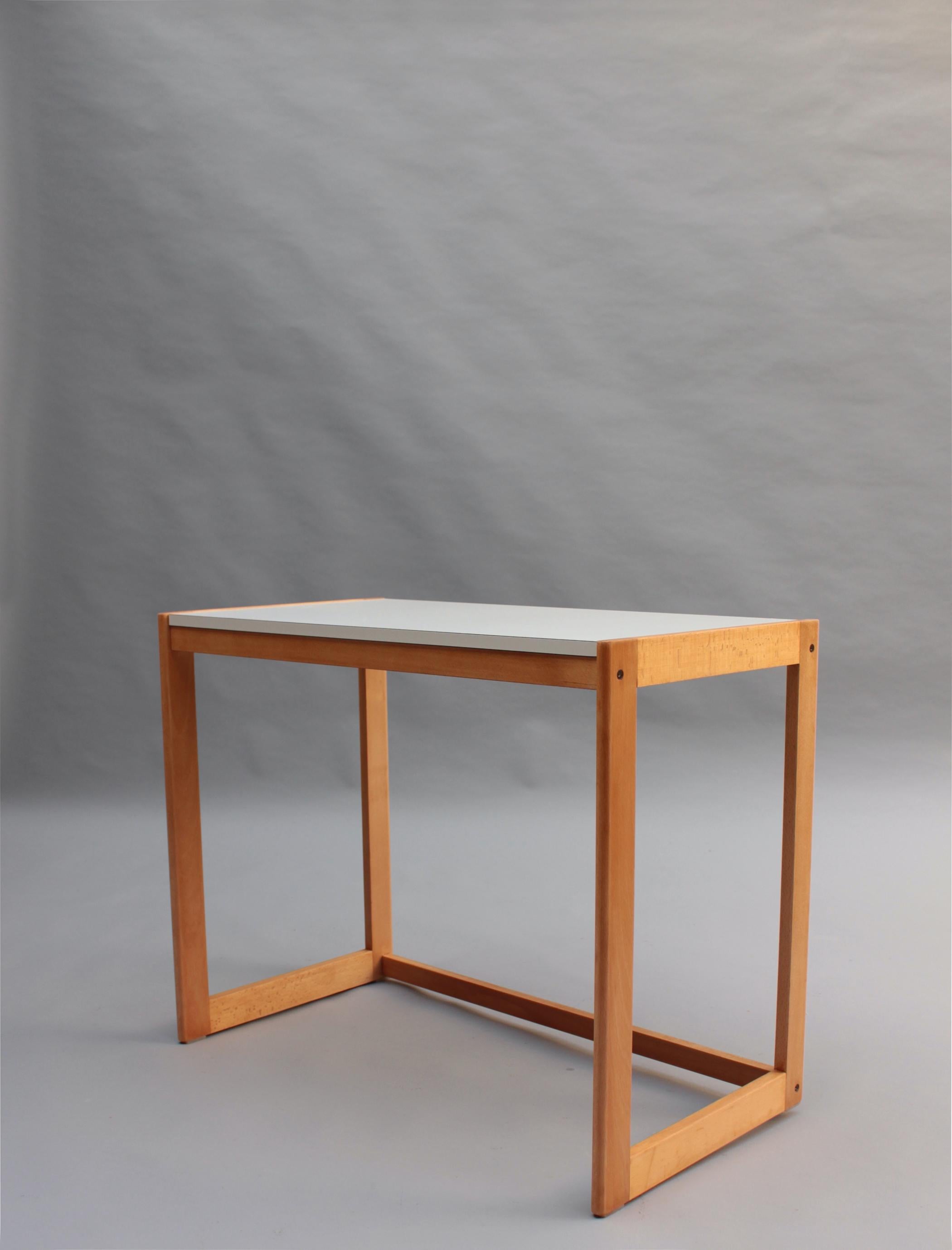 Mid-Century Modern French 1970s Desk by Michel Mortier For Sale