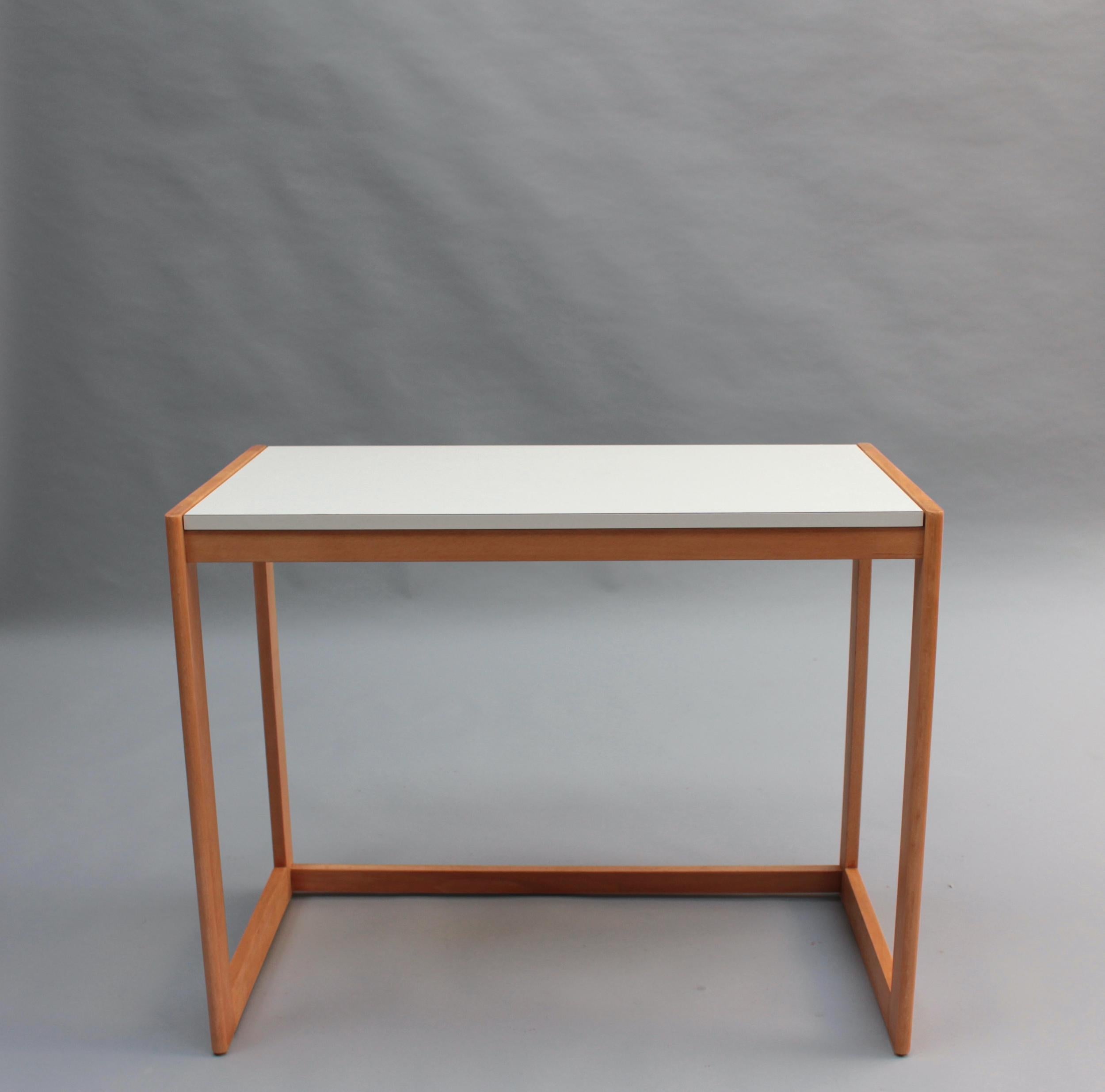 Laminate French 1970s Desk by Michel Mortier For Sale