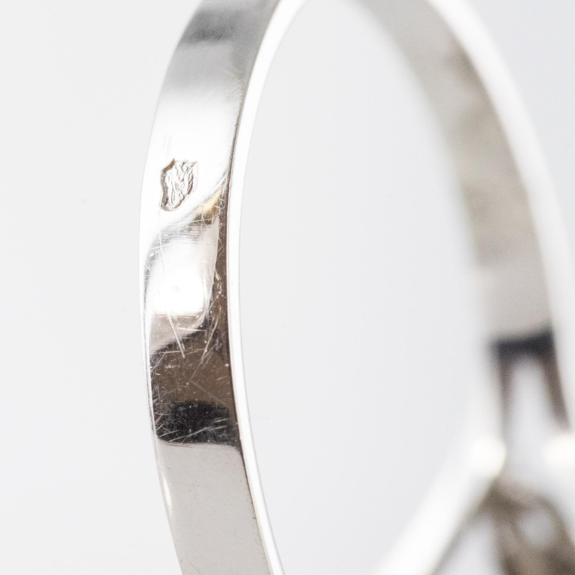 Französischer 1970er Diamantenring aus 18 Karat Weißgold im Angebot 8