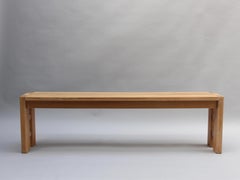 Banco francés de olmo de los años 70 by Maison Regain