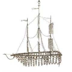 French, 1970s, Galleon Chandelier