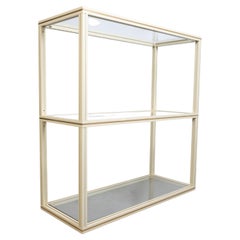 French 1970s Glass & Lacquer Etagere Console Table by Pierre Vandel, Paris