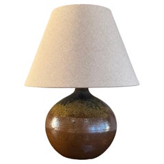 French 1970’s glazed ceramic lamp