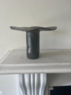 Grande candeliere francese in ceramica smaltata degli anni '70