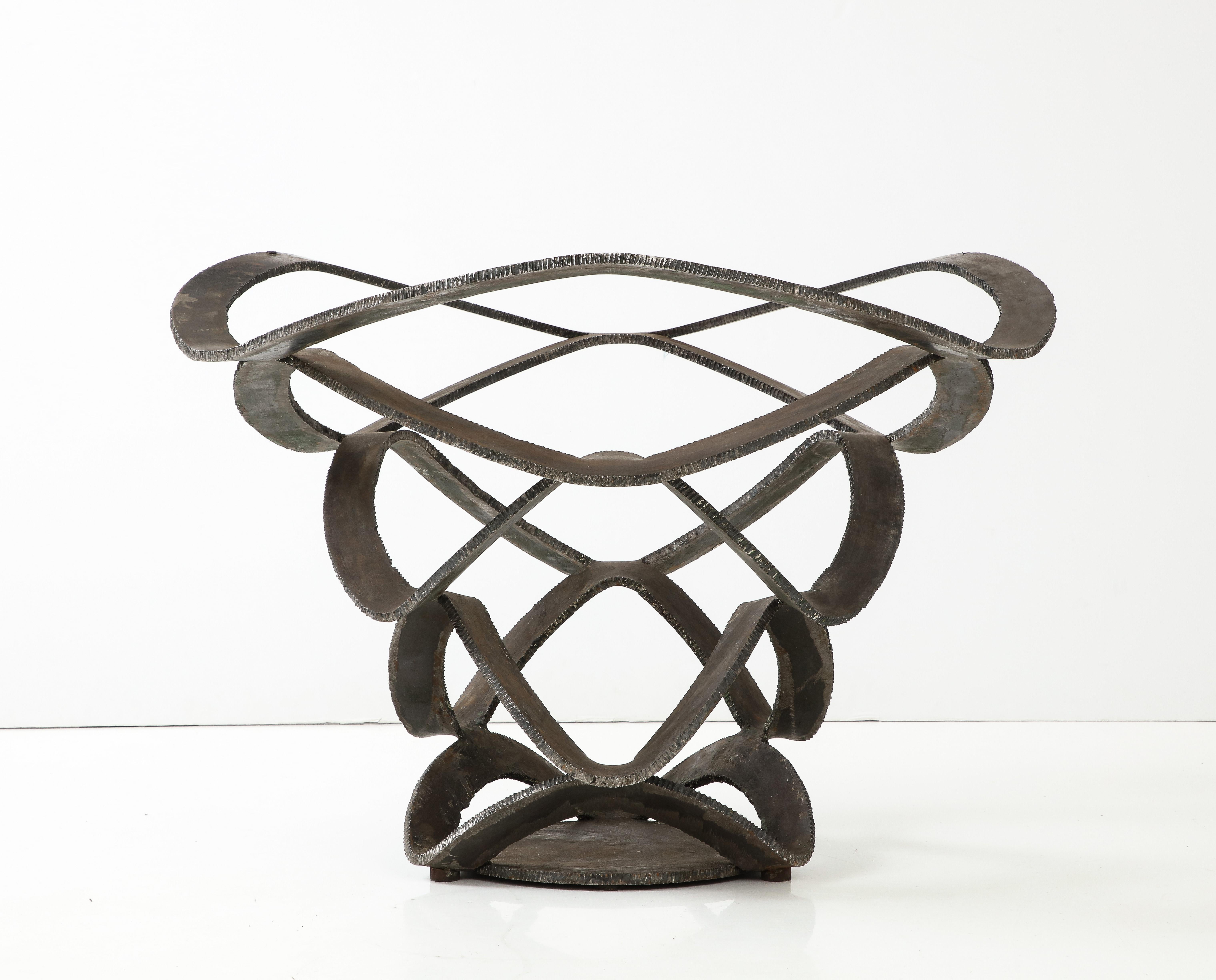 French 1970s Mid Century Sculptural labradorite Center Dining Table 7
