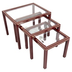 Vintage French 1970s Nesting Tables by Pierre Vandel, Paris