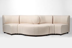 Sofá Modular Serpentino Postmoderno Francés de los 70 por Steiner