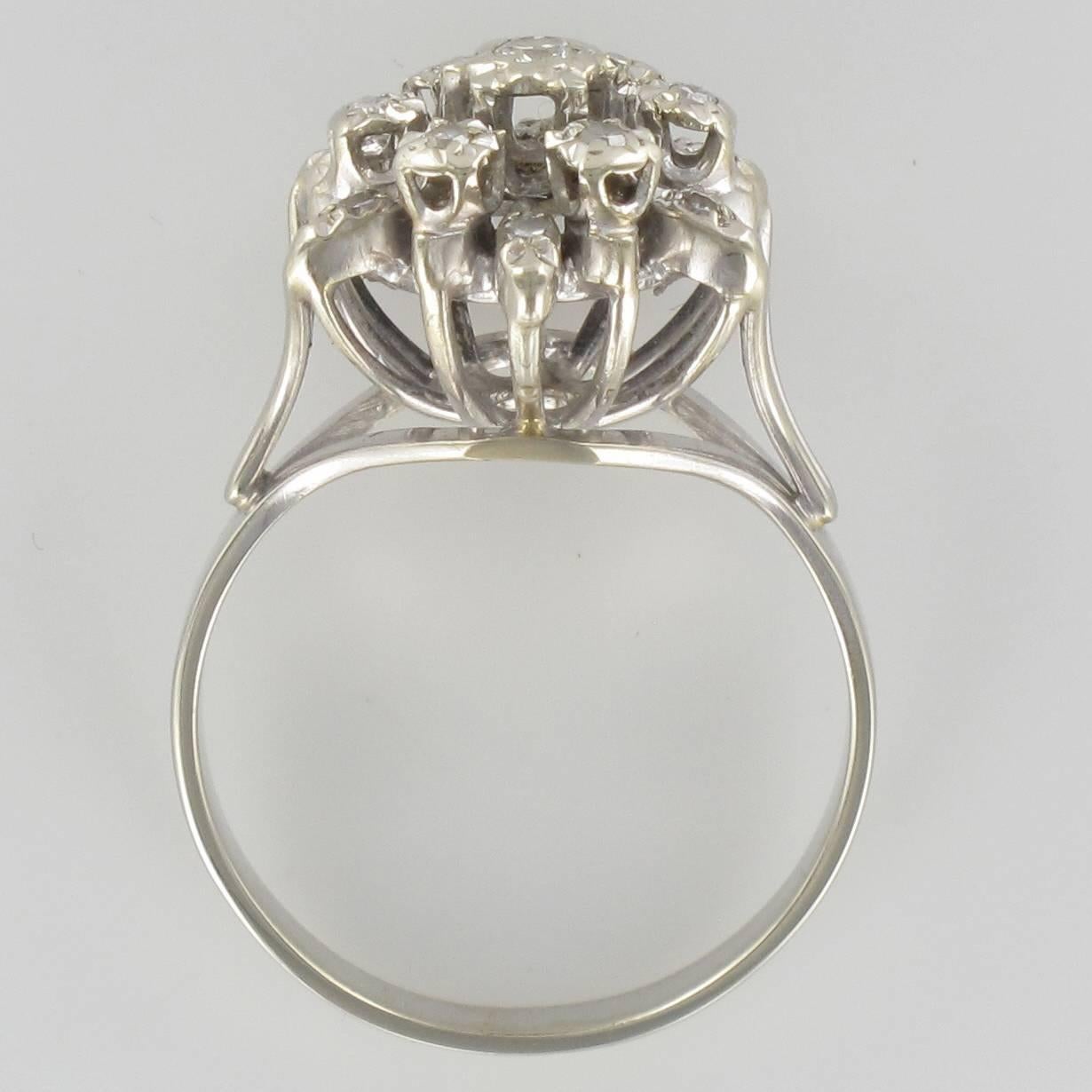 snowflake diamond ring