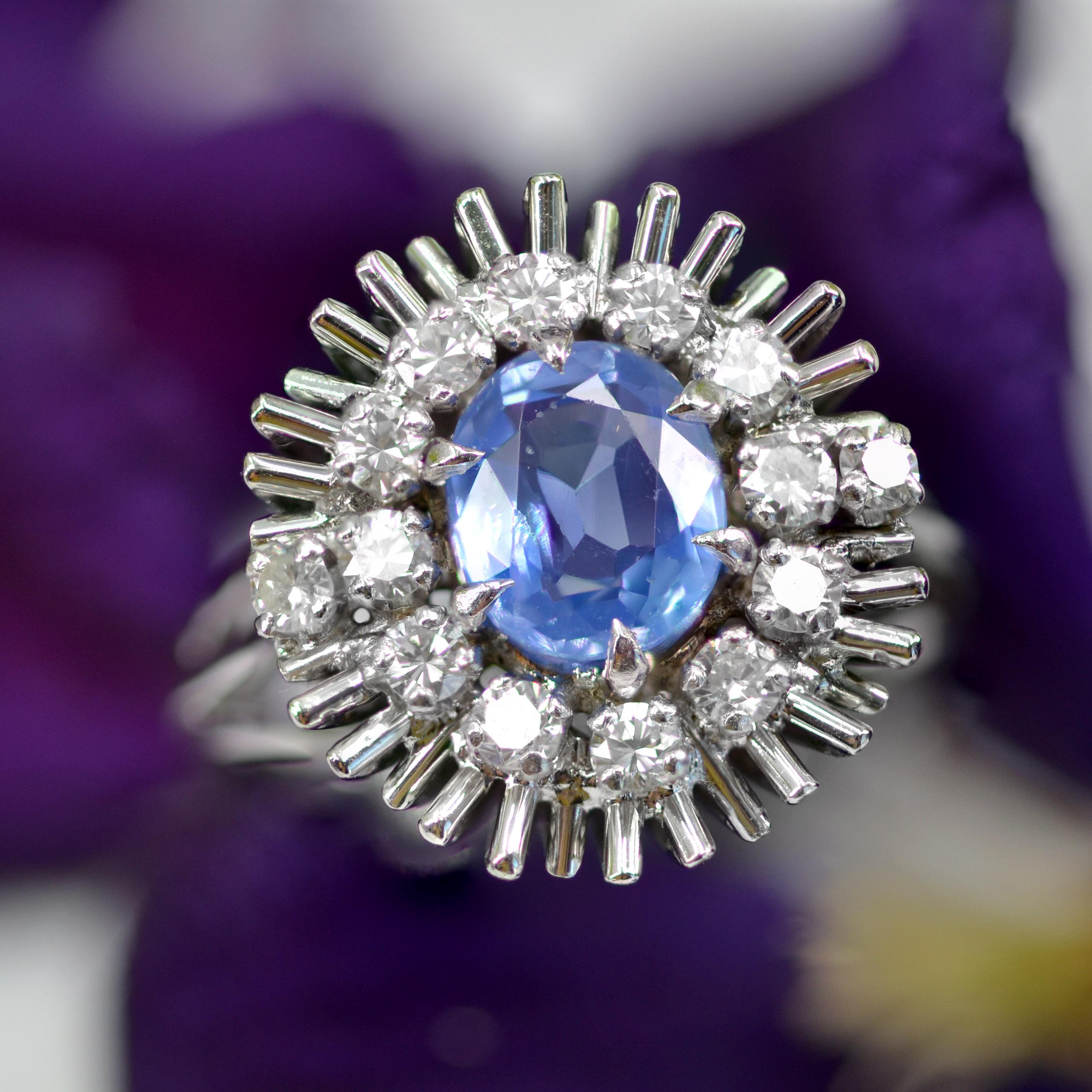 1970s sapphire and diamond ring