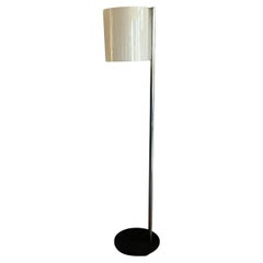 French 1970’s steel and perspex  floor lamp