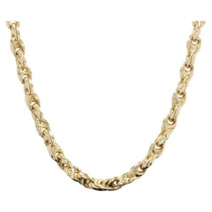Vintage French, 1980s, 18 Karat Yellow Gold Necklace