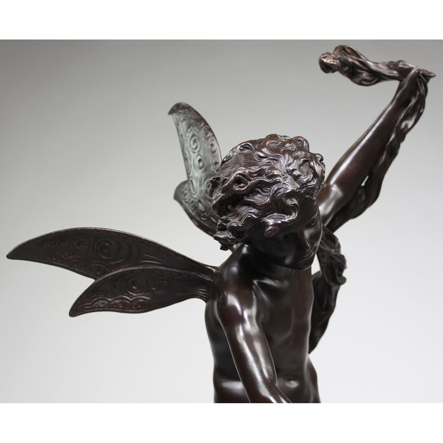 French 19th/20th Century Bronze of a Fairy “Lutin des Bois”, After Luca Madrassi For Sale 5