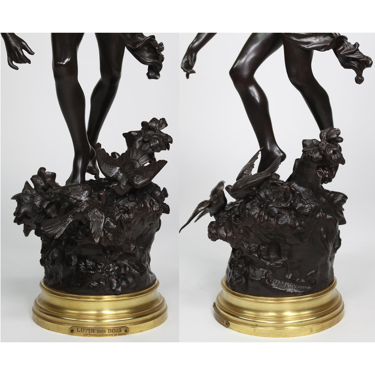 French 19th/20th Century Bronze of a Fairy “Lutin des Bois”, After Luca Madrassi For Sale 12
