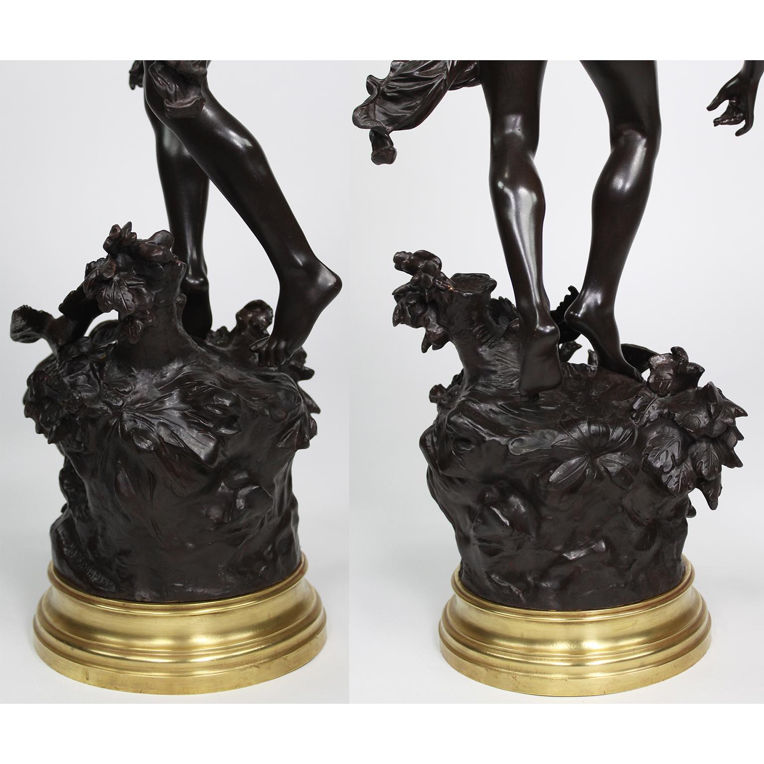 French 19th/20th Century Bronze of a Fairy “Lutin des Bois”, After Luca Madrassi For Sale 13