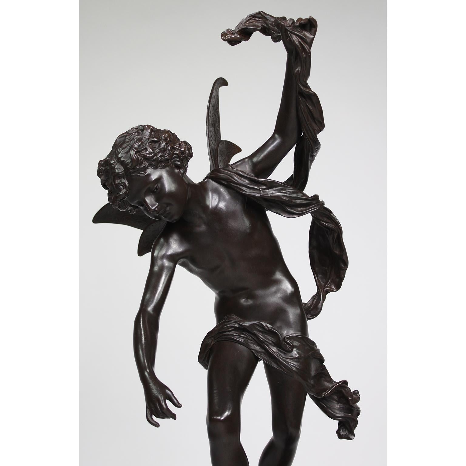 French 19th/20th Century Bronze of a Fairy “Lutin des Bois”, After Luca Madrassi For Sale 2