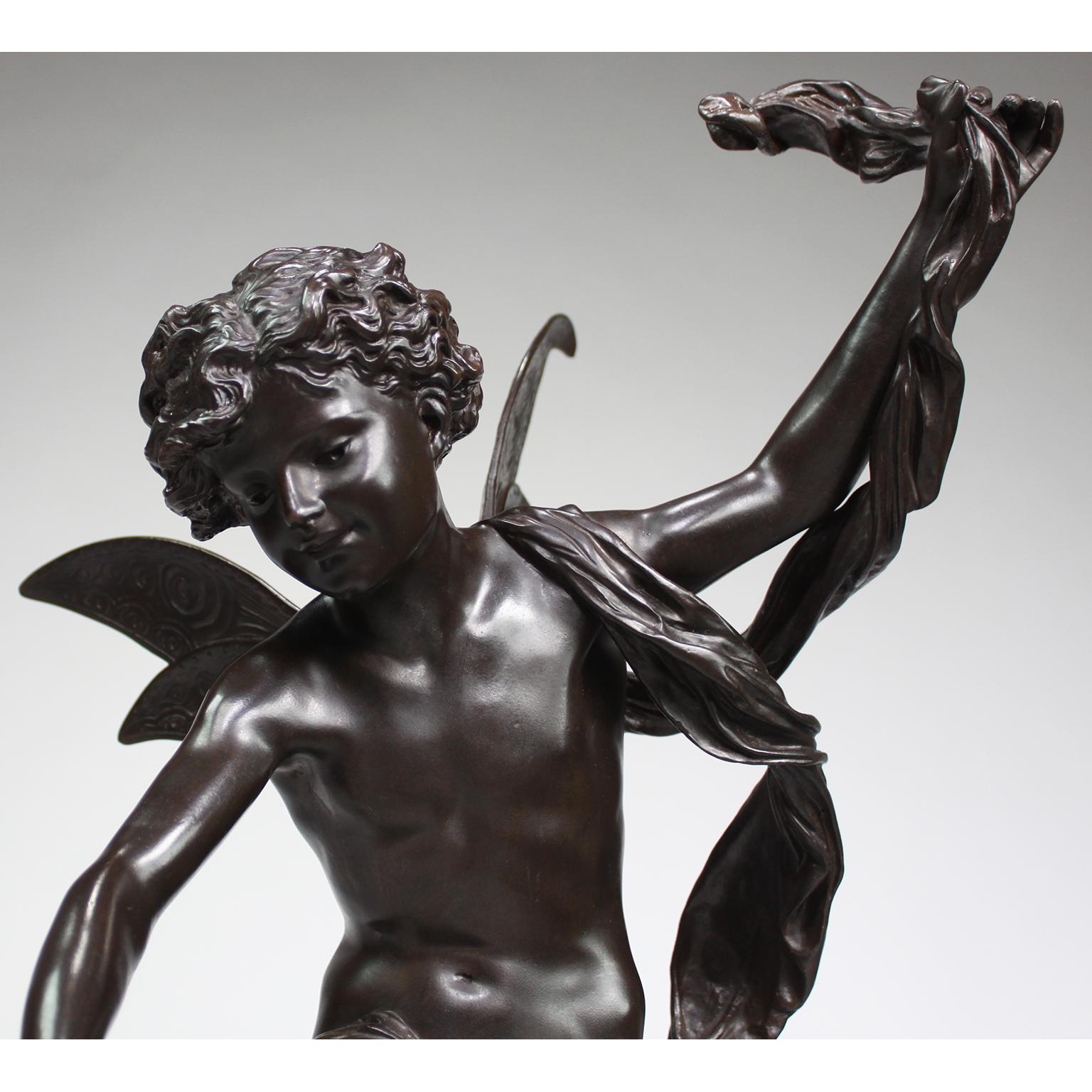 French 19th/20th Century Bronze of a Fairy “Lutin des Bois”, After Luca Madrassi For Sale 3
