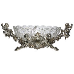 French 19th-20th Century Louis XV Style Silvered Christofle & Cie Centrepiece