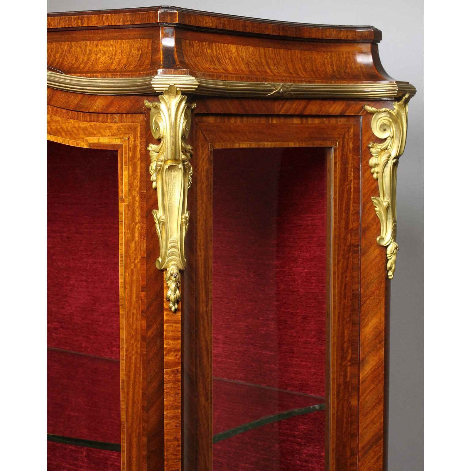 19th-20th Century Marquetry and Gilt-Bronze Mounted, François Linke Atrributed For Sale 4