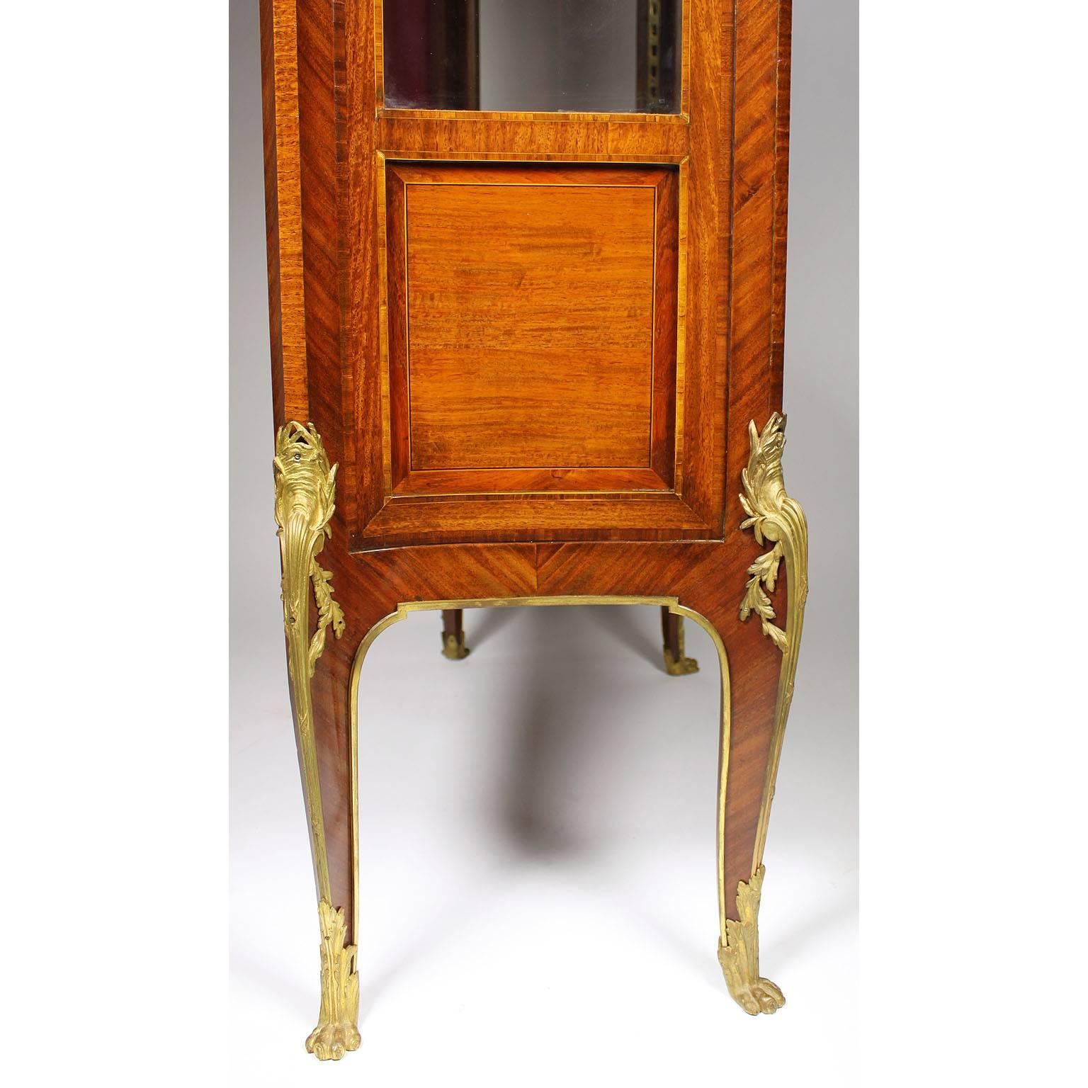 19th-20th Century Marquetry and Gilt-Bronze Mounted, François Linke Atrributed For Sale 6