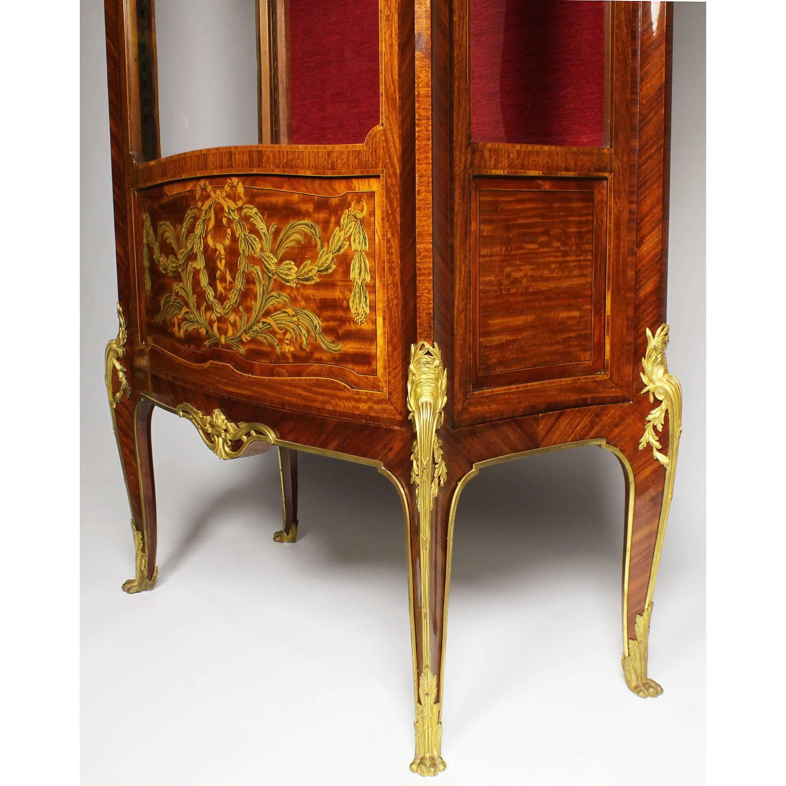 19th-20th Century Marquetry and Gilt-Bronze Mounted, François Linke Atrributed For Sale 1