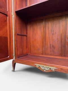French 19th c. Armoire Walnut and Kingwood Louis XVI Style