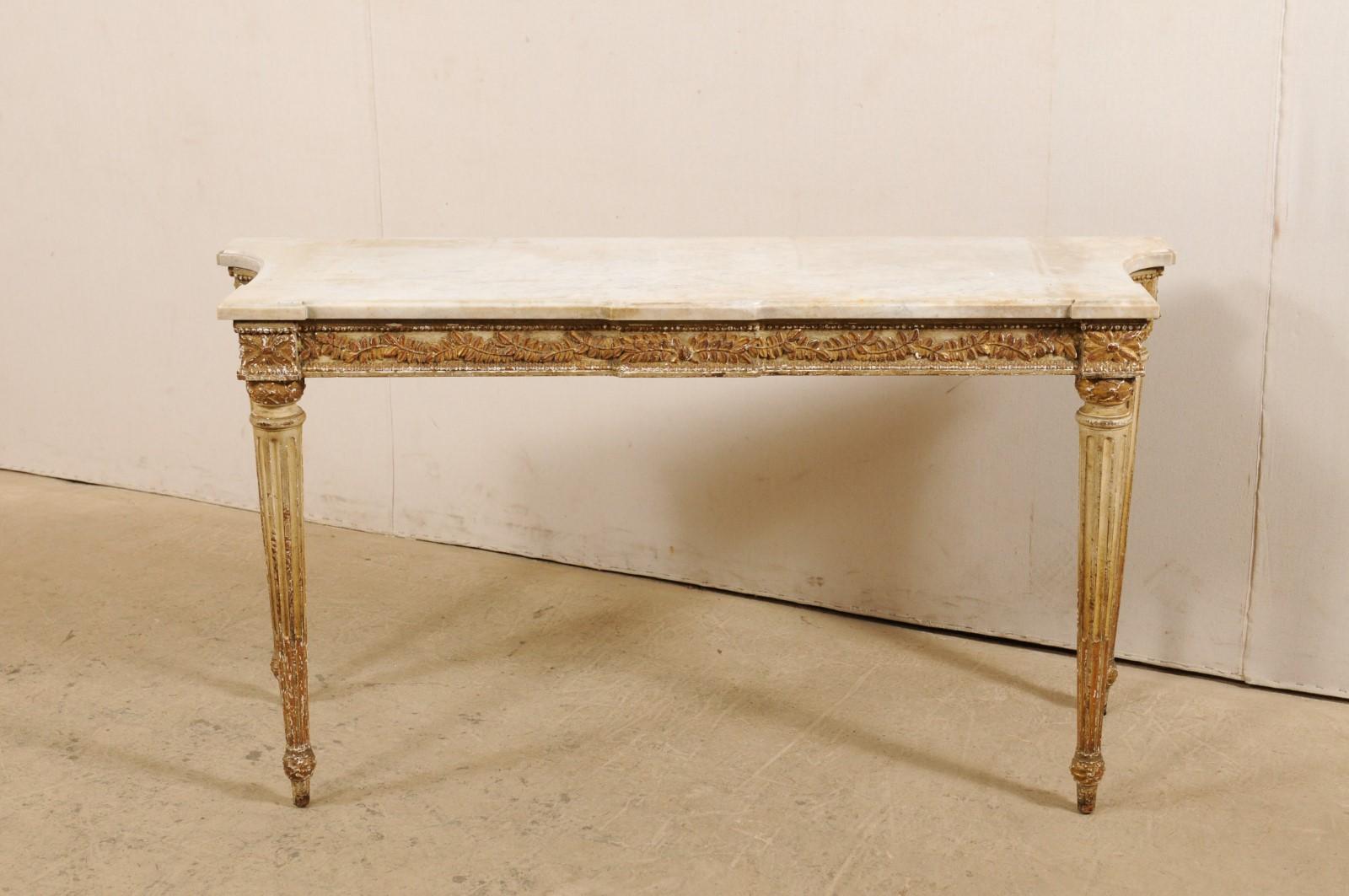 fluted console table