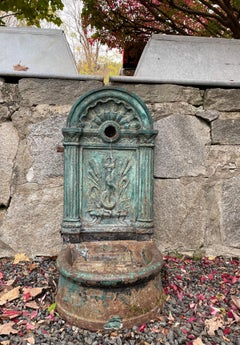 French 19th C Cast Iron Courtyard Fountain, Signed Gaget Gauthier, Paris