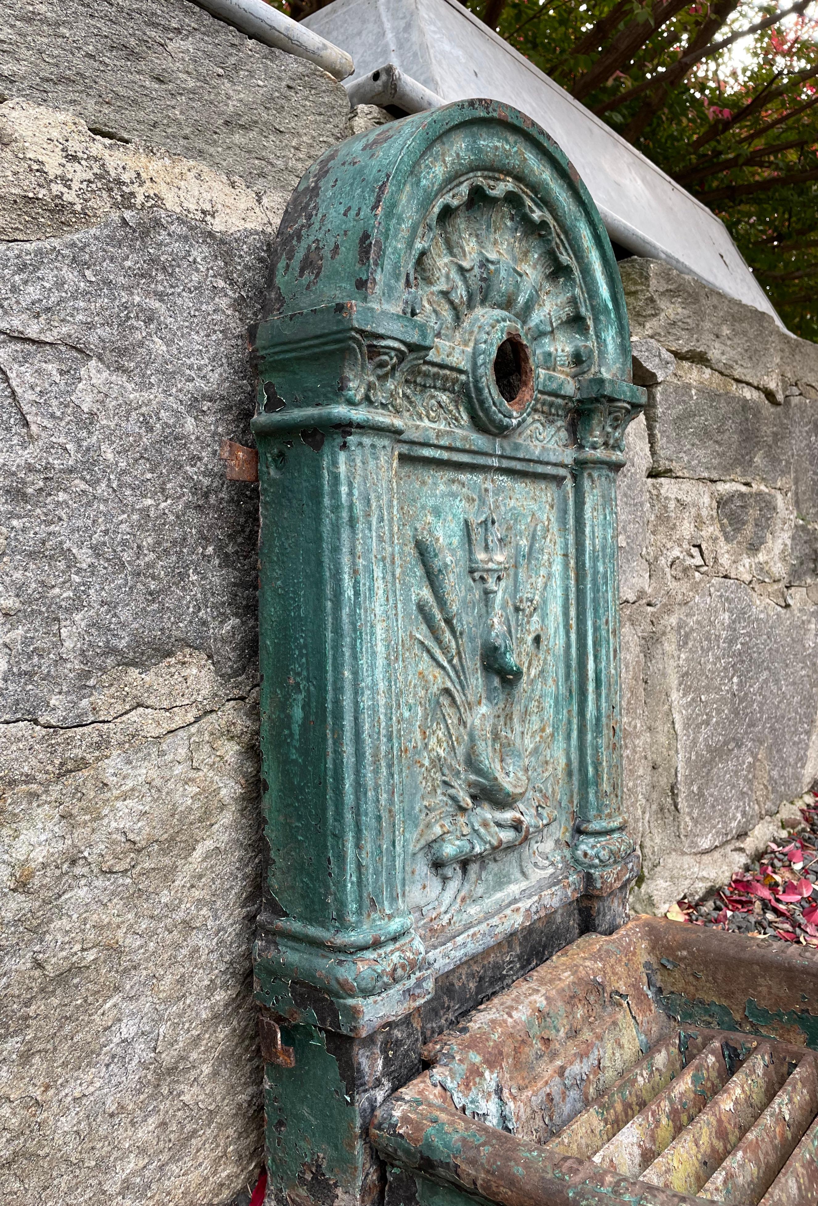 19th Century French 19th C Cast Iron Courtyard Fountain, Signed Gaget Gauthier, Paris For Sale