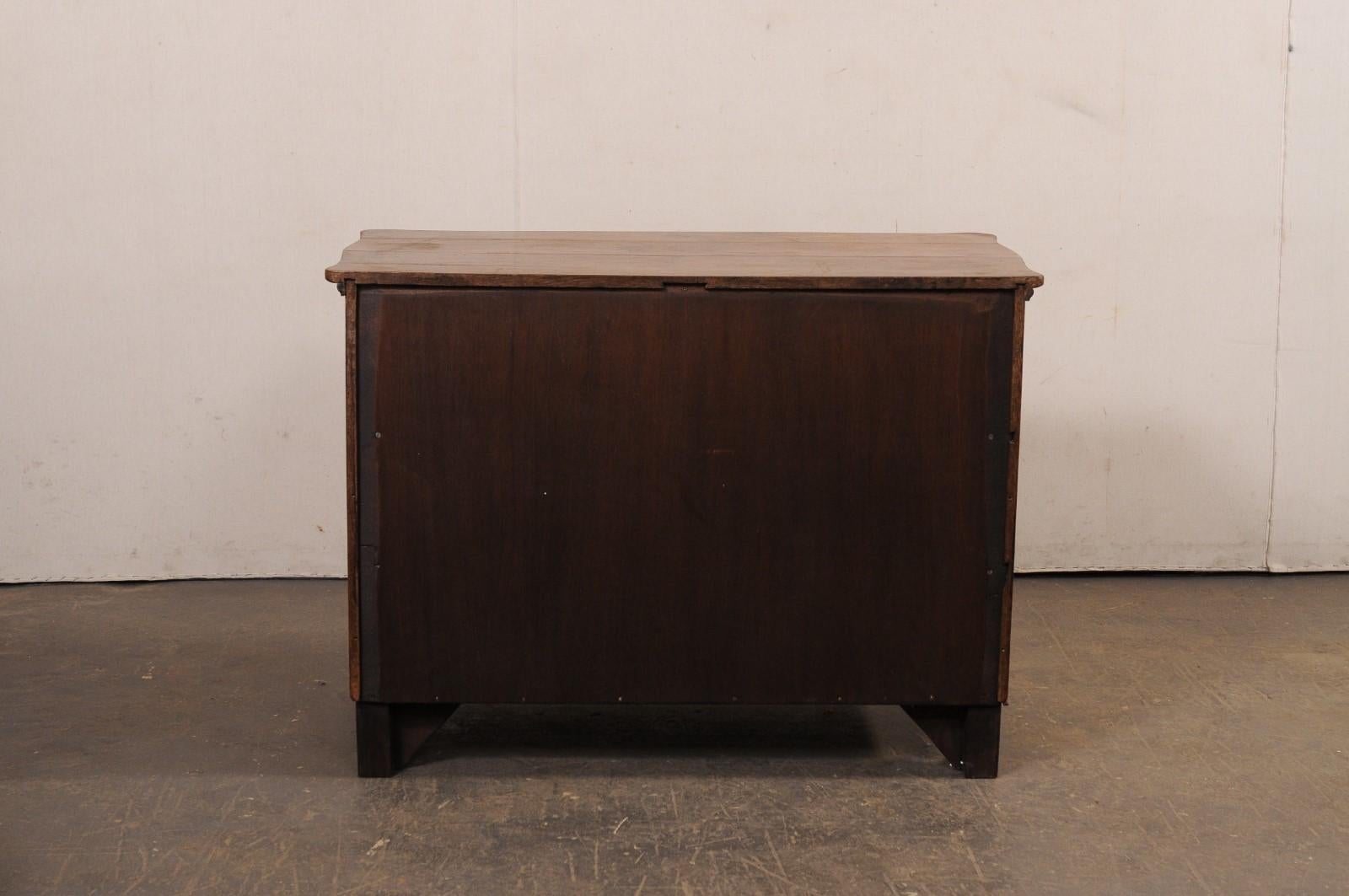 French 19th C. Commode w/Fluted Column Side Posts & Really Neat Brass Hardware For Sale 3