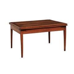 French 19th C. Expandable-Top Wooden Dining Table