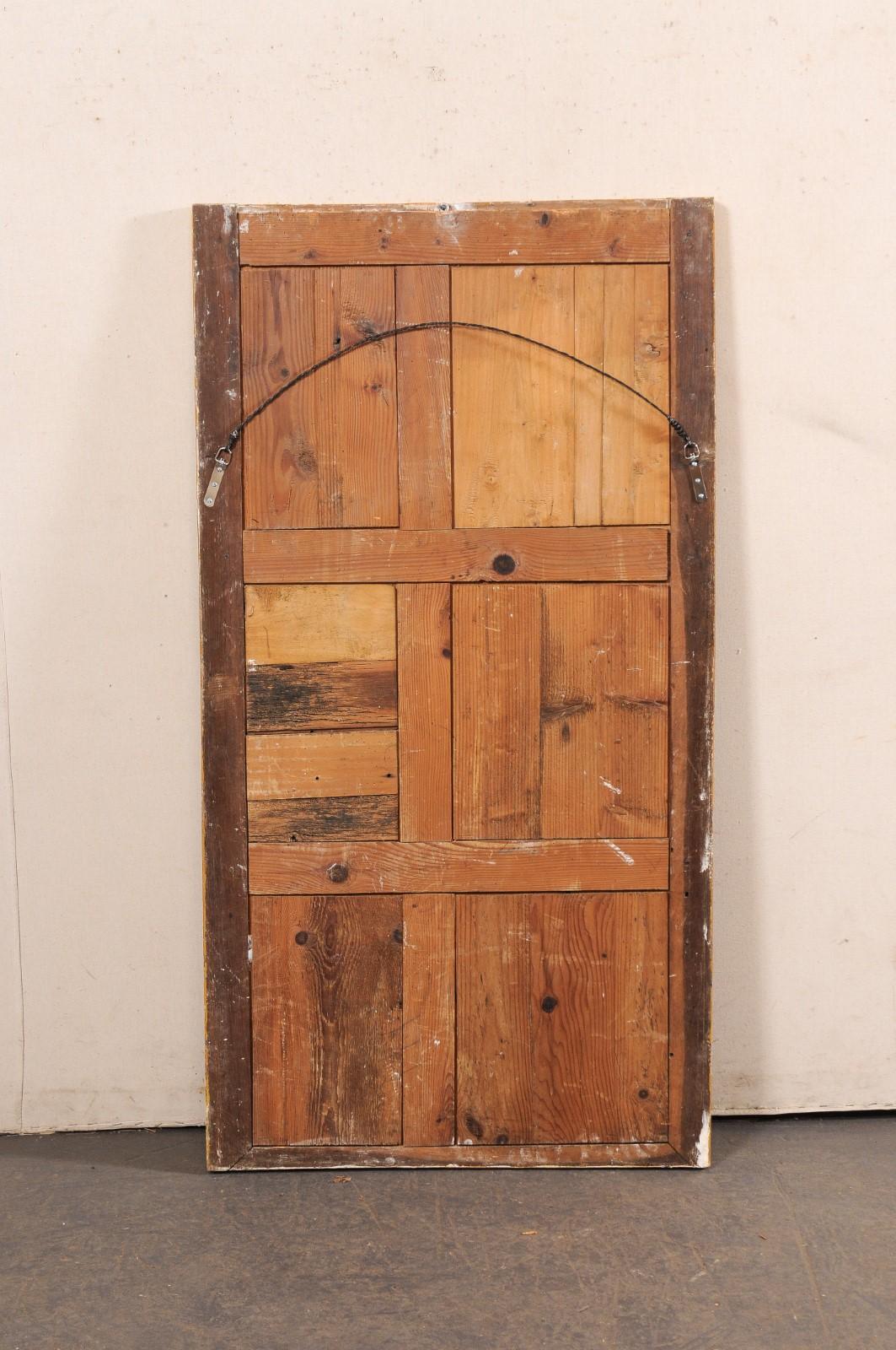French 19th C. Gilt Mirror w/Original 2-Piece Glass (Just Shy of 5 Ft Tall) 6