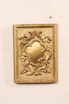 French 19th C. Gilt Rocaille Wall Plaque