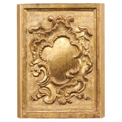 French 19th C. Gilt Rocaille Wall Plaque