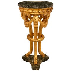 French 19th c. Louis XVI St. Pedestal, Retailed By L'Escalier De Cristal, Paris