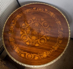French 19th Century Mahogany and Gilt Bronze End or Center Table