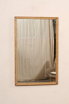 French 19th C. Mirror, Clean Molding w/Petite Bead Accent Trim, 4+ Ft Tall