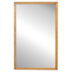 French 19th C. Mirror, Clean Molding w/Petite Bead Accent Trim, 4+ Ft Tall