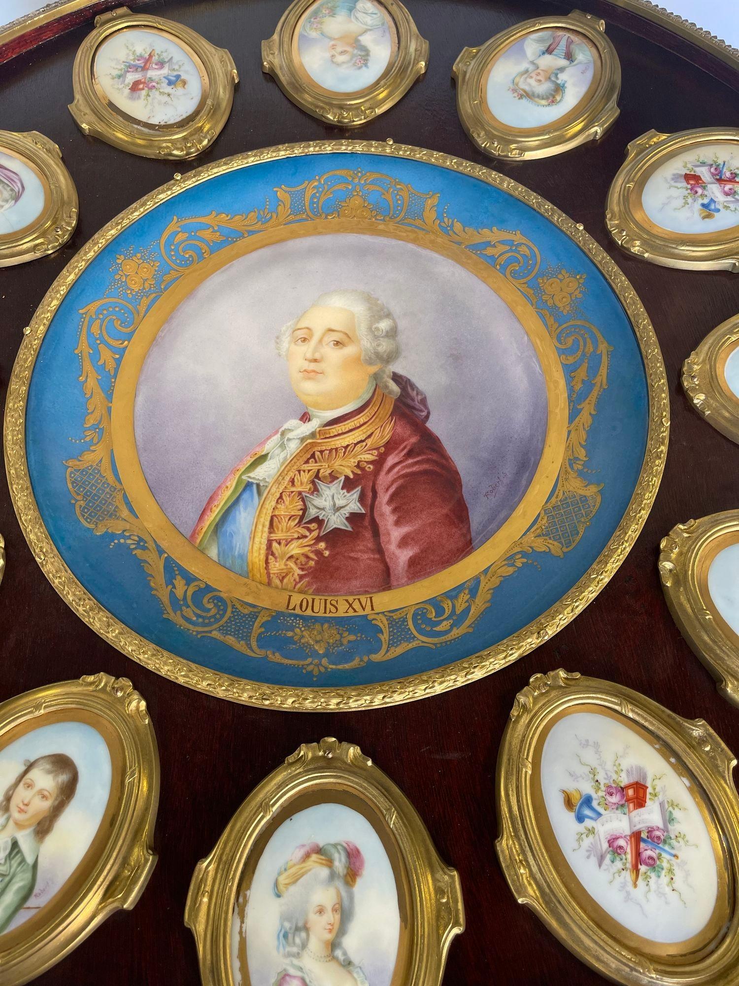 Table néoclassique française du 19ème siècle montée sur porcelaine et bronze doré, Fournier Bon état - En vente à Los Angeles, CA