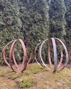 French 19th Century Open Sphere Made from Wine Barrel Irons