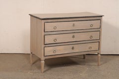French 19th C. Painted Wood Neoclassical Commode