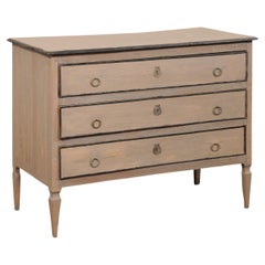 French 19th C. Painted Wood Neoclassical Commode