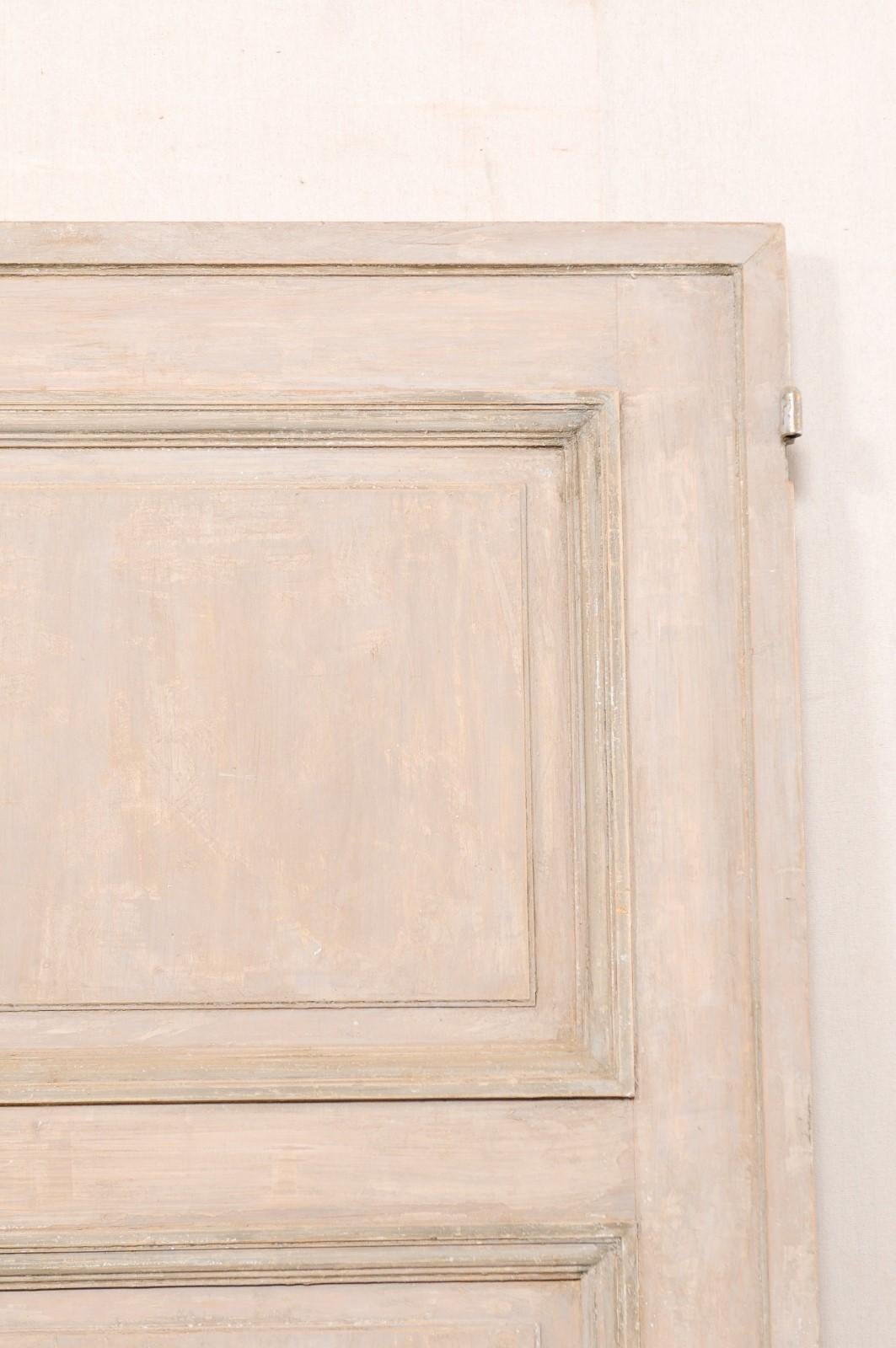 Französische Holztüren mit erhöhter Platte aus dem 19. Jahrhundert, 19. Jahrhundert, „Ein Satz von zwei Einzeltüren“ im Angebot 3