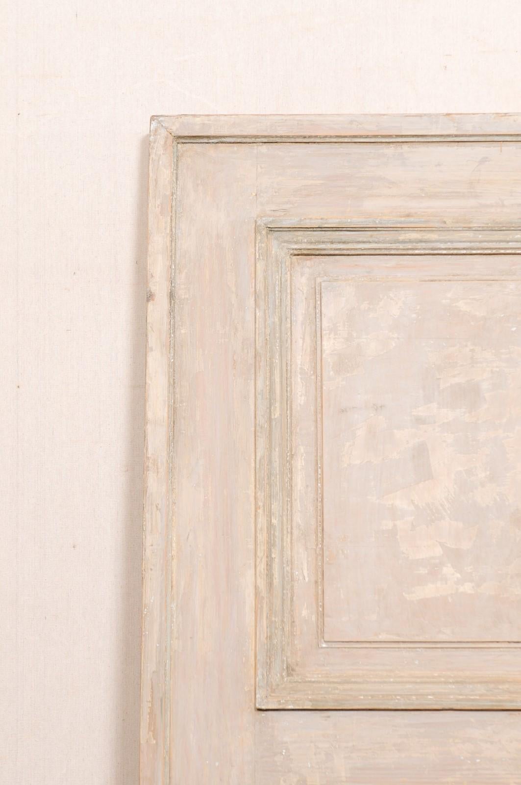 Französische Holztüren mit erhöhter Platte aus dem 19. Jahrhundert, 19. Jahrhundert, „Ein Satz von zwei Einzeltüren“ im Angebot 5