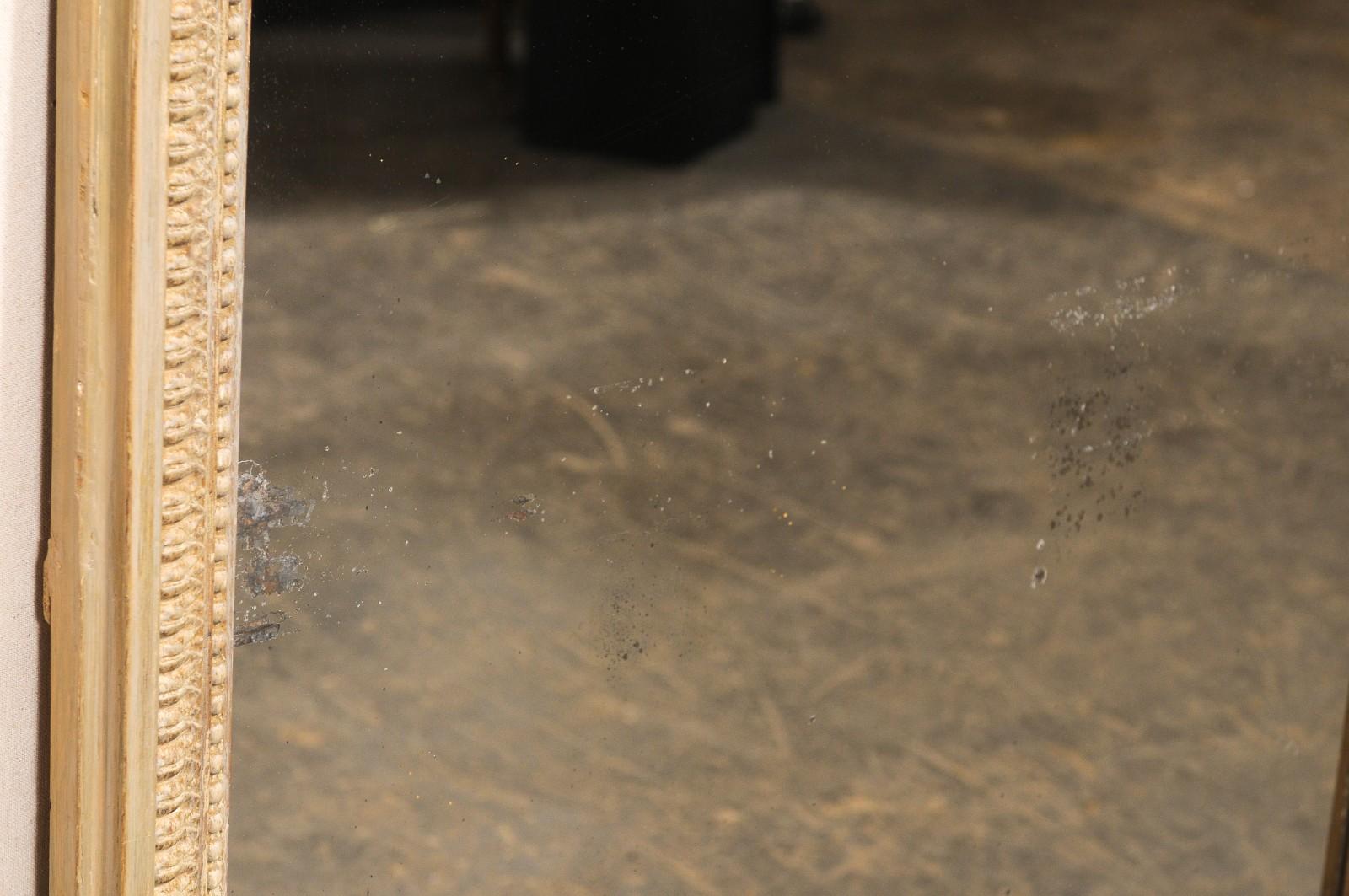 French 19th C Rectangular Wall Mirror, 4 Ft Tall For Sale 5