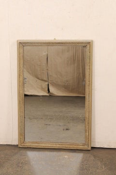 French 19th C Rectangular Wall Mirror, 4 Ft Tall